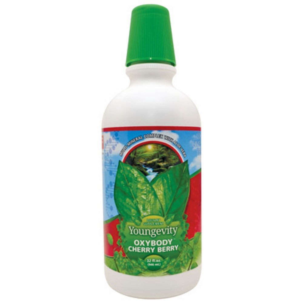 Youngevity Oxybody Cherry Berry - Liquid Multivitamin & Mineral Supplement with Aloe Vera - 946 ml - görsel 1