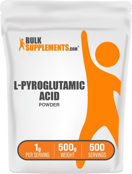 BulkSupplements.com L-Pyroglutamic Acid Powder - 500g