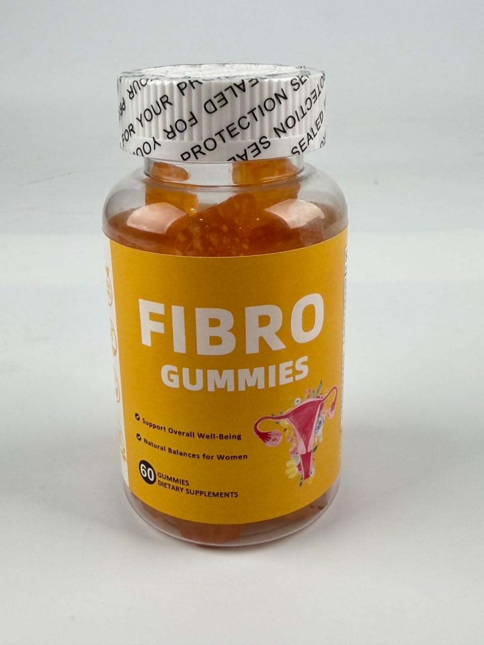 Aromlife Fibro Inositol Gummies - Natural Folate & Vitamins B6 & B12 - 60 Orange Flavour Women's Gummies for Daily Balance - görsel 2