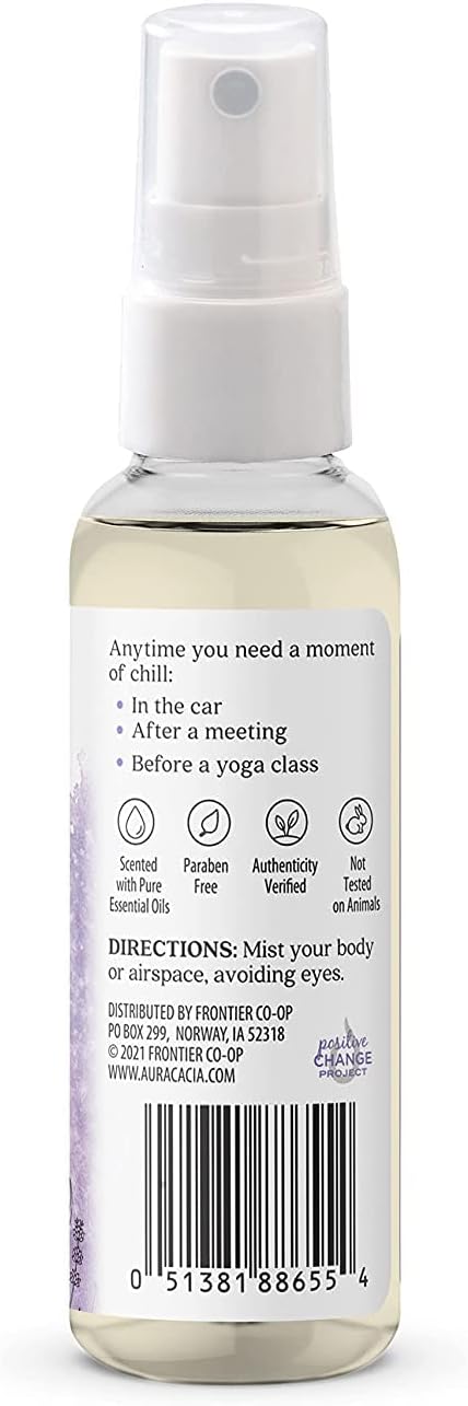 Aura Cacia Ess Sol Mist Chill Pill, 2 fl oz - görsel 2