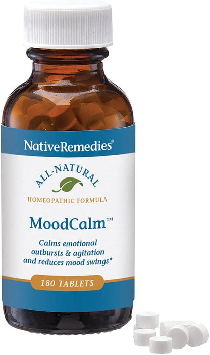 Native Remedies MoodCalm – Homeopathic Formula for Emotional Balance – 180 Tablets