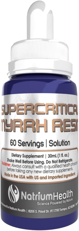 Nootropics Depot Supercritical CO2 Myrrh Extract Solution 400mg | 4% Furanodienes | Commiphora myrrha - görsel 1
