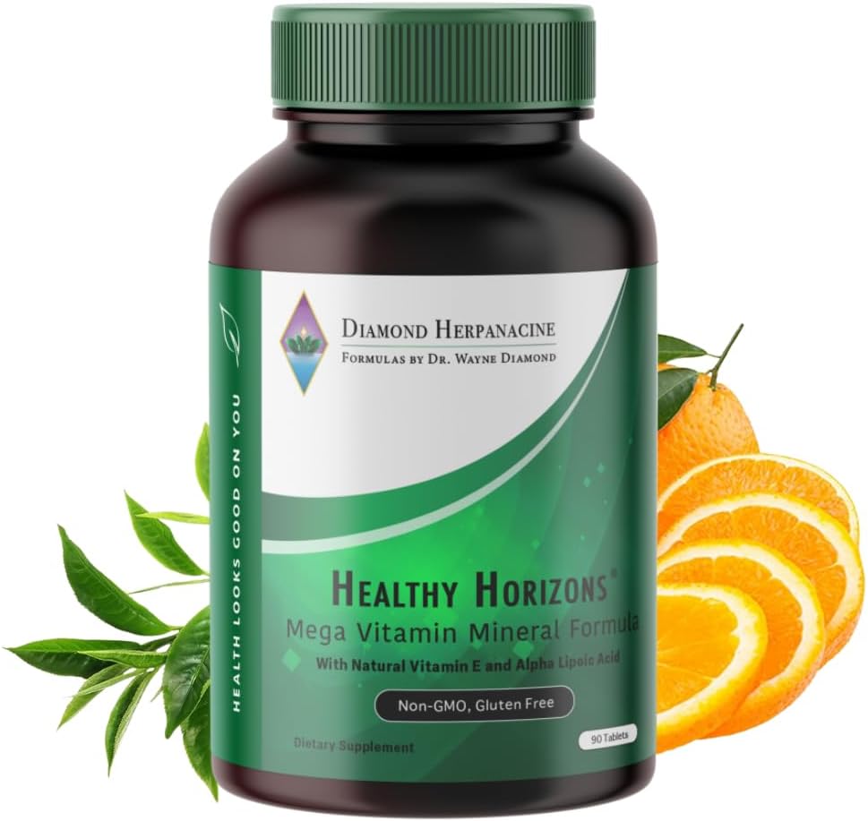 Diamond Healthy Horizons Multivitamin - Natural Multivitamin for Stress and Daily Nutrient Support - 90 Tablets - görsel 1