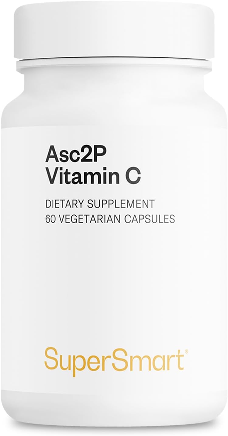 Supersmart Asc2P Vitamin C 500mg – Advanced Vitamin C Form – 60 Vegetarian Capsules - görsel 1