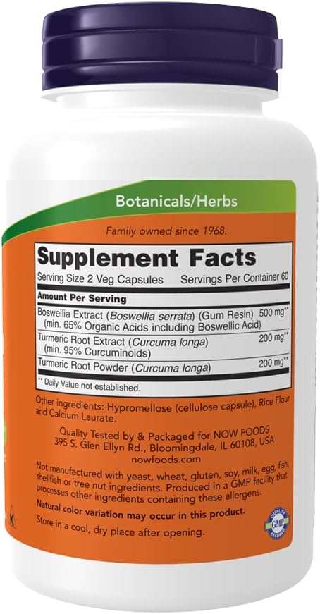 NOW Foods Boswellia Extract (250 mg, 120 Veg Capsules) - görsel 2