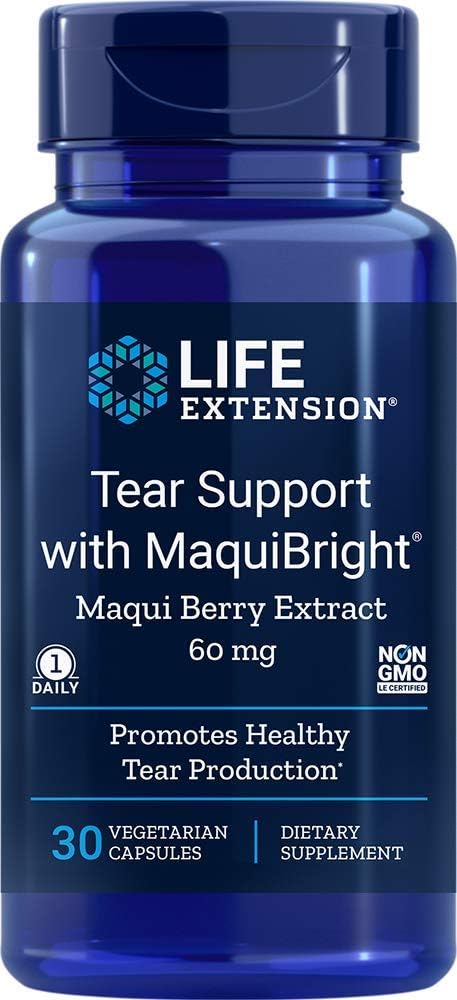 Life Extension Tear Support with MaquiBright 60 mg, 30 Vegetarian Capsules - görsel 1
