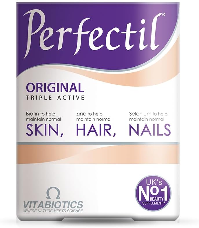 Perfectil Skin, Hair & Nails Multivitamin – Biotin – contributes to the maintenance of normal hair and skin. – Image 1
