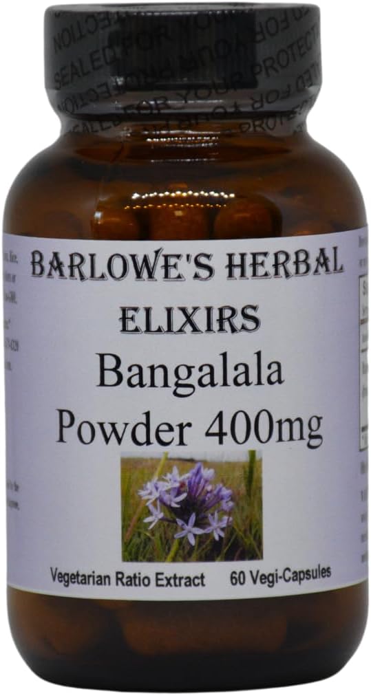 Barlowe's Herbal Elixirs Bangalala (Eriosema Kraussianum) - 400mg Capsules - 60 Capsules - görsel 1