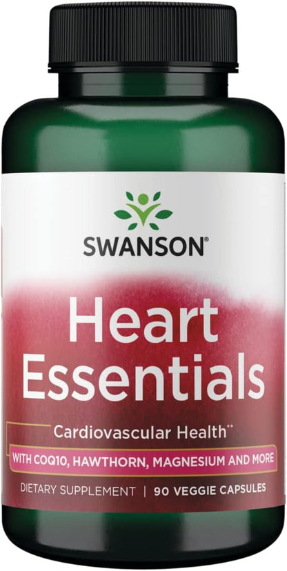 Swanson COND Heart Essentials – Cardiovascular Support Supplement, 90 Vegan Capsules