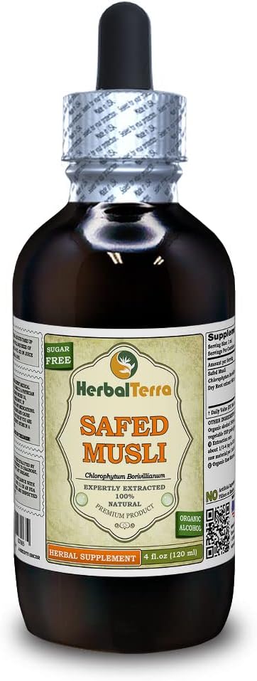Safed Musli Dried Root Liquid Extract, 120 ml - HerbalTerra - görsel 9
