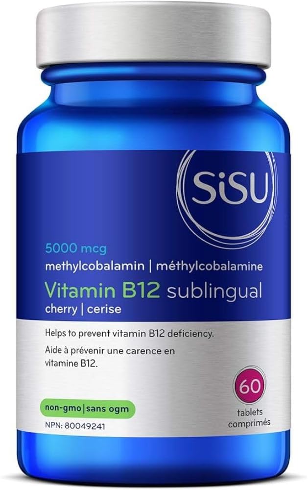 Sisu B12 5000 mcg Methylcobalamin Tablets, 60 Count - görsel 1