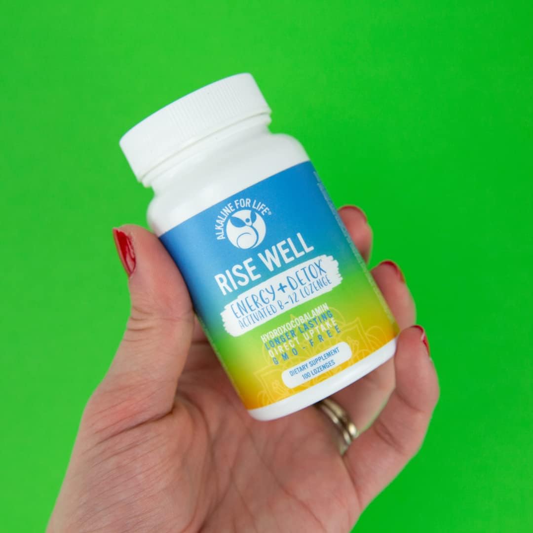 Alkaline for Life Rise Well Vitamin B12 - Vegan B12 Sublingual 2000 mcg - Hydroxocobalamin Form - görsel 5