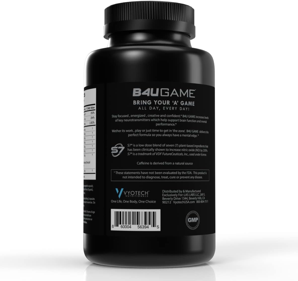 B4UGAME Brain Booster Supplement – Nootropic for Focus, Memory & Energy | 60 Capsules - görsel 6