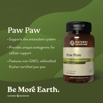 Nature's Sunshine Paw Paw Cell-Reg, 180 Capsules
