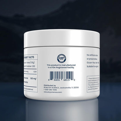 Renue By Science NMN Powder - 100g Pure Crystalline Nicotinamide Mononucleotide, Sublingual Fast-dissolving