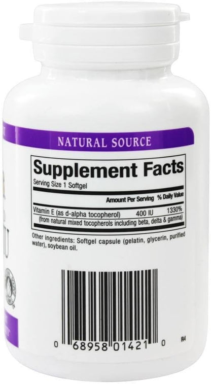 Natural Factors Mixed Vitamin E 400 IU – with Mixed Tocopherols for Antioxidant Protection & Immune Function – 90 Softgels