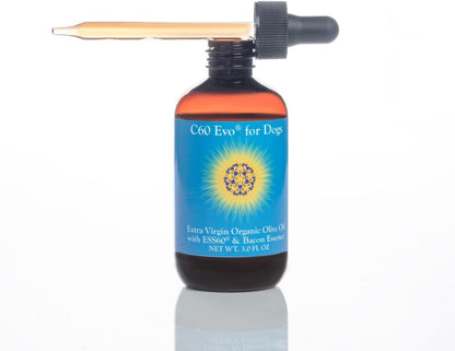 C60 Evo Dog Supplement - Pure ESS60 in Extra Virgin Olive Oil - 90 ml