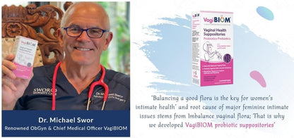 VagiBiom Probiotic Suppository Handy Travel Pack - 2 Suppositories