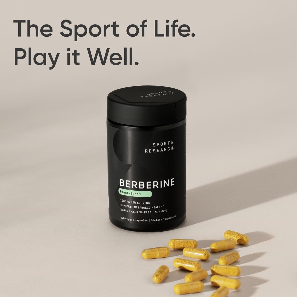 Sports Research Berberine - Herbal Ayurvedic Metabolic Health Support - 1000 mg - 120 Capsules - görsel 7