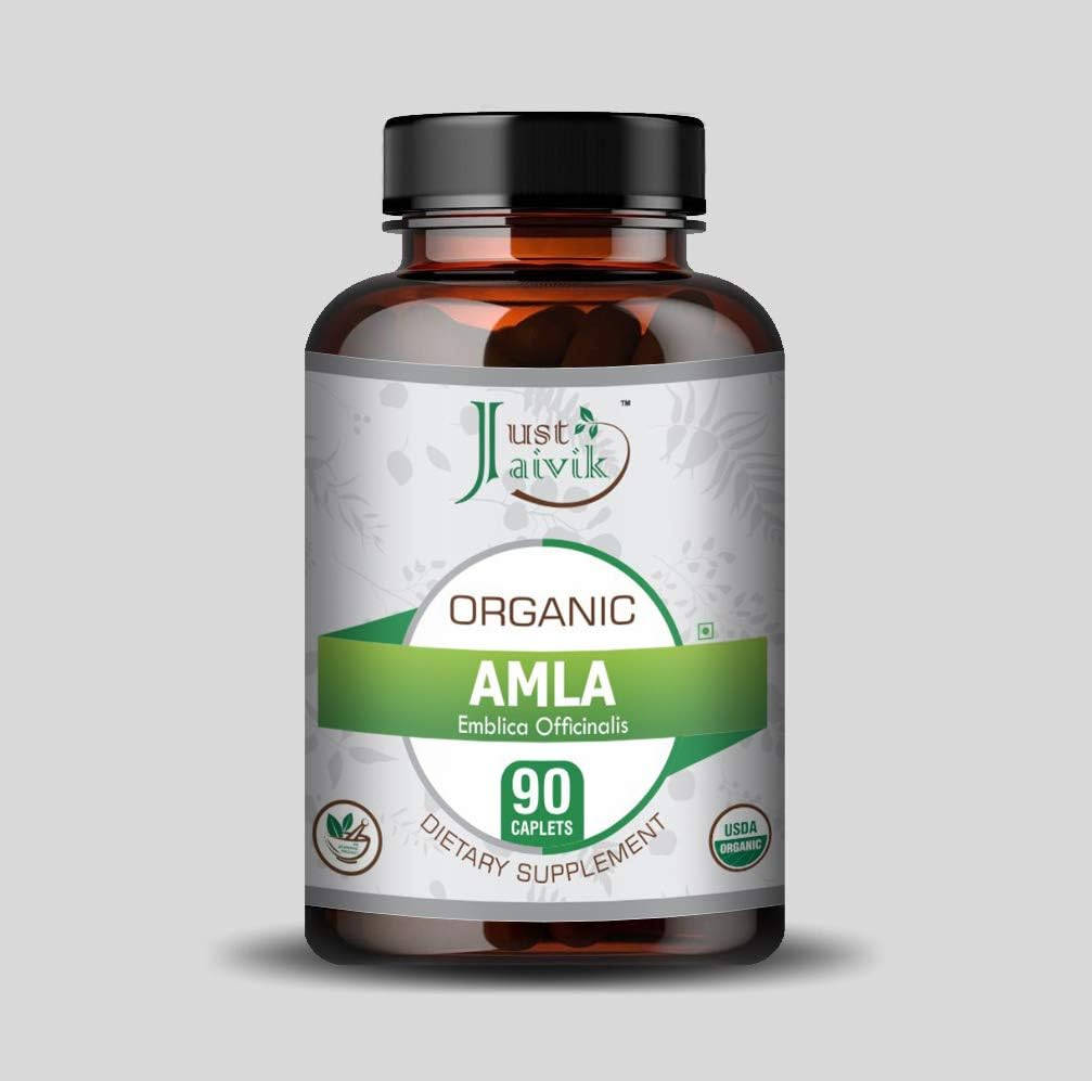 Just Jaivik Organic Amla Tablets - 750 mg - 90 Tablets - görsel 2