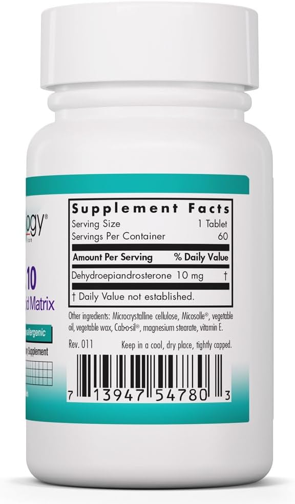 Nutricology DHEA 10 mg - Micronised Lipid Matrix Tablets (60 Tablets) - görsel 2