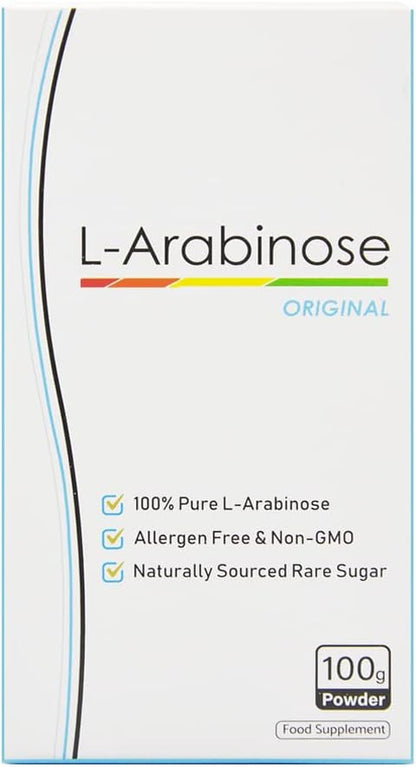L-Arabinose Original Powder - Natural Sugar Alternative, 100g