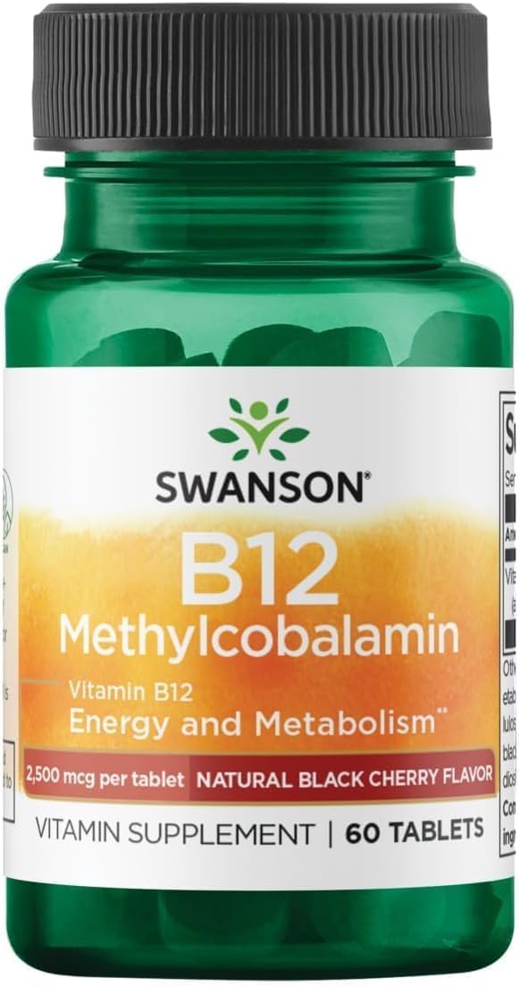 Swanson Methylcobalamin Vitamin B12, 2500 mcg, 60 Tablets - görsel 1