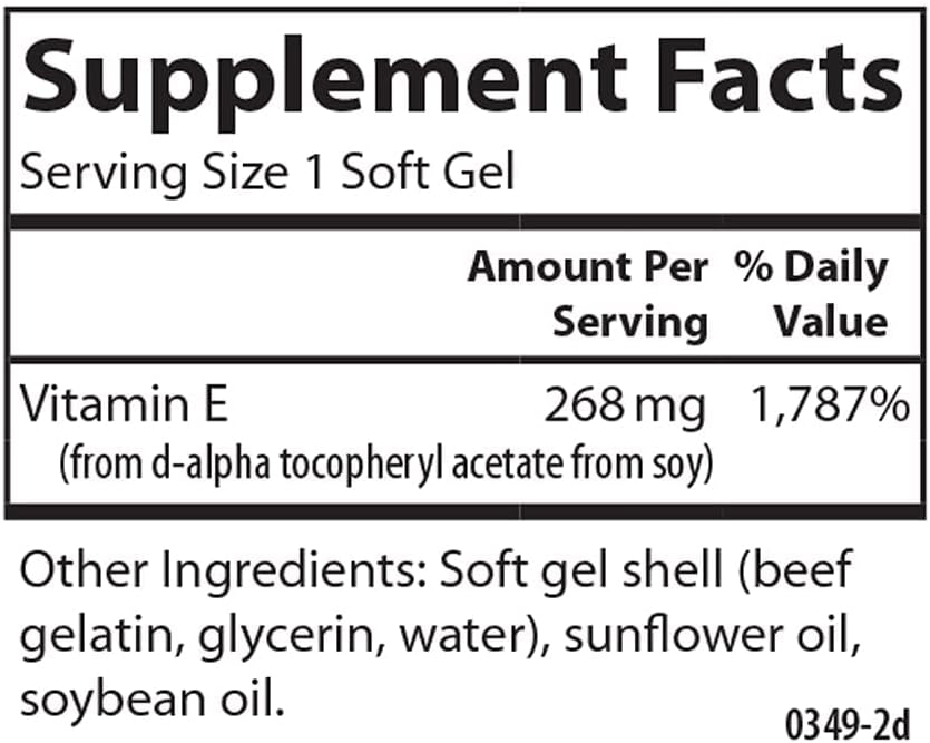 Carlson - E-Gems 400 IU (268 mg), Natural-Source Vitamin E, Supports Cellular Health, 140 Soft Gels - görsel 4