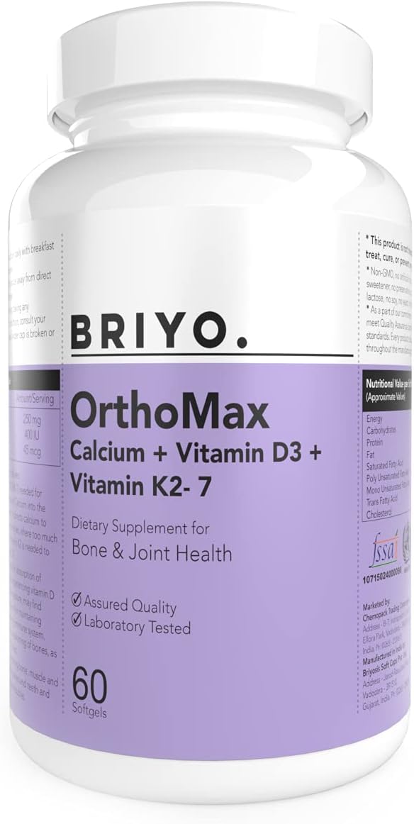 Orthomax - Vitamin D3 & K2-M7 + Calcium Dietary Supplement - görsel 1
