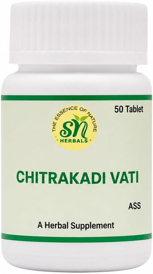 SN Herbals Chitrakadi Vati | Traditional Ayurvedic Herbal Tablets | 50 Tablets - görsel 1