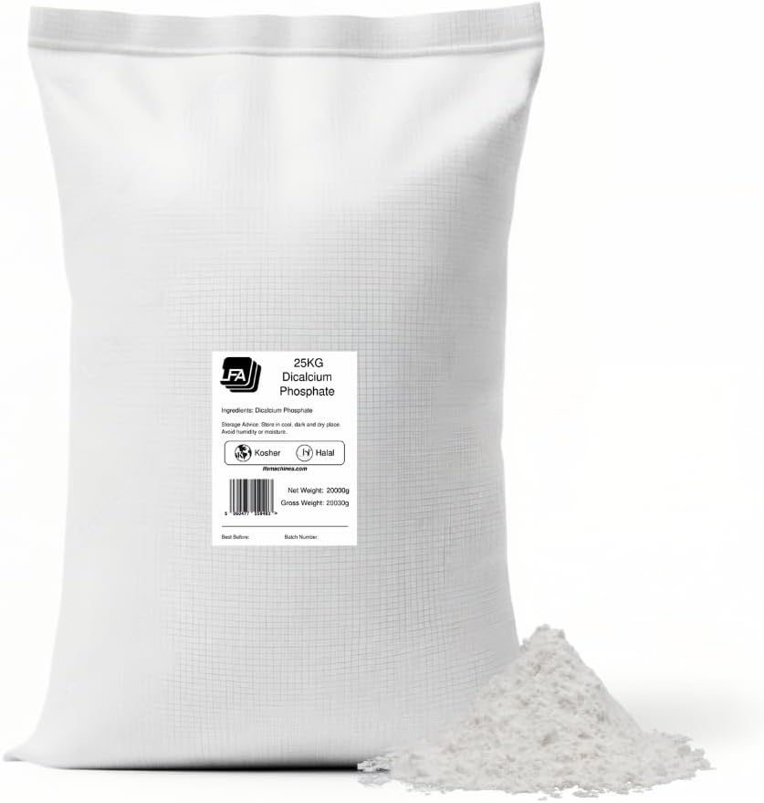 Dicalcium Phosphate Anhydrous (DCP) Powder - 25 kg (55 lb) - Food Grade Excipient - görsel 1