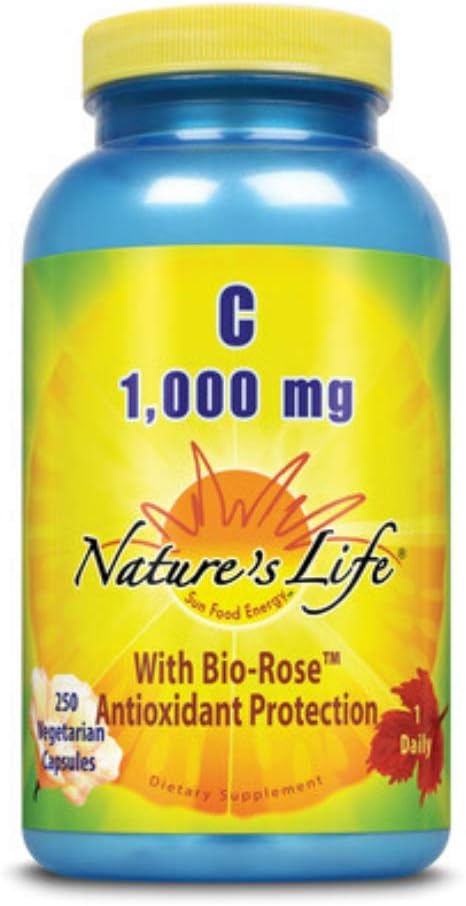 Nature's Life Vitamin C 1,000 mg Capsules - 250 Count - görsel 1