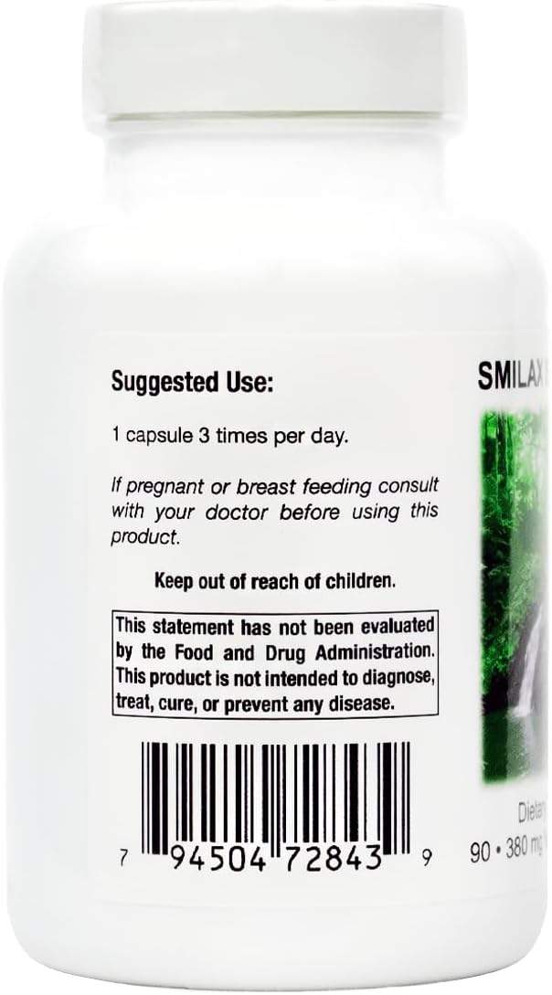 Supreme Nutrition Smilax Supreme – 90 Pure Sarsaparilla Vegetarian Capsules - görsel 3