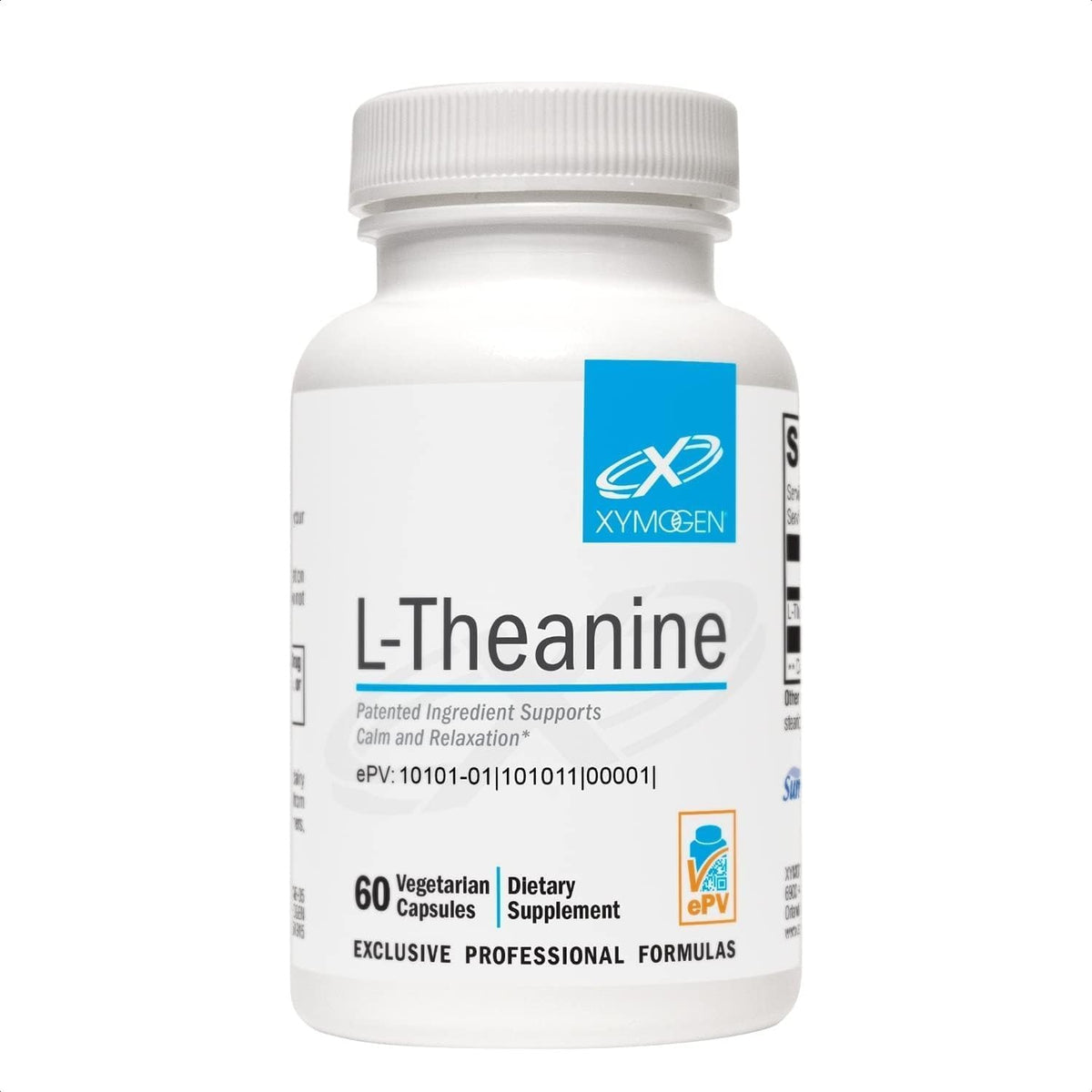 XYMOGEN L-Theanine – 400 mg as Suntheanine – Relaxation, Focus & Stress Support – Amino Acid Supplement – Non-Drowsy – Vegetarian, Non-GMO & Gluten-Free – 60 Capsules - görsel 1
