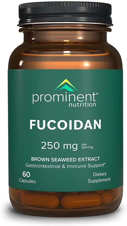 Prominent Nutrition Fucoidan Gut Health & Immune Support Food Supplement – 250mg, 60 Capsules - görsel 1