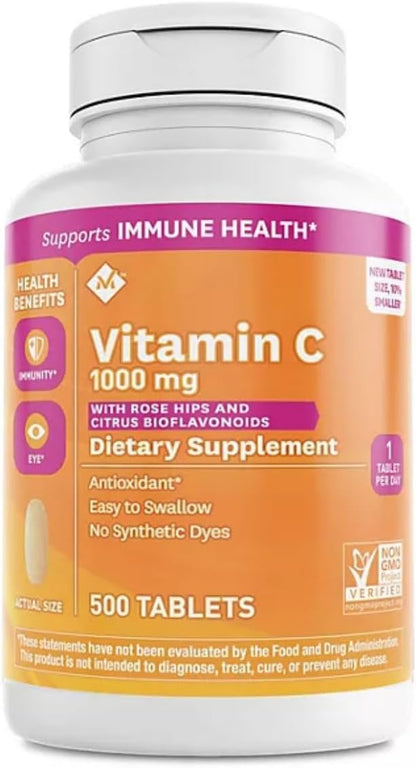 Member's Mark Vitamin C 1000 mg with Rose Hips and Citrus Bioflavonoids (500 tablets)