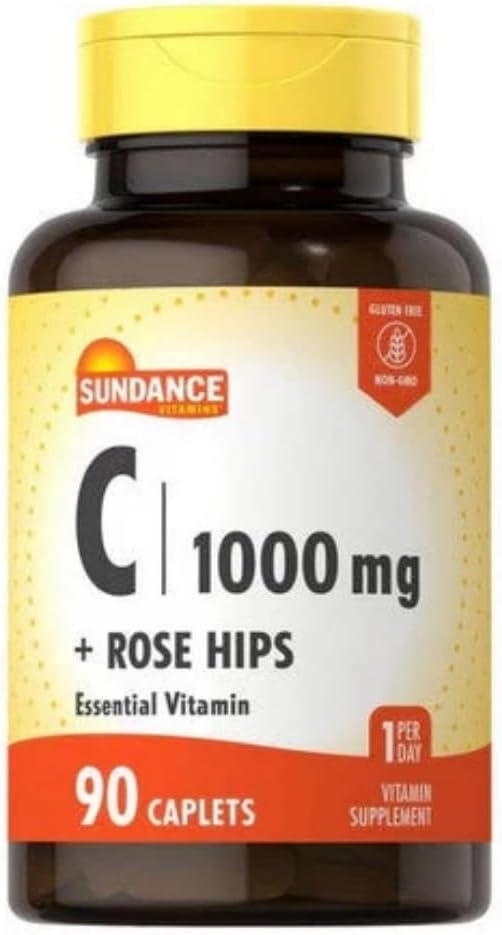 Sundance Vitamin C 1000 mg - 90 Coated Caplets, Pack of 2 - görsel 1