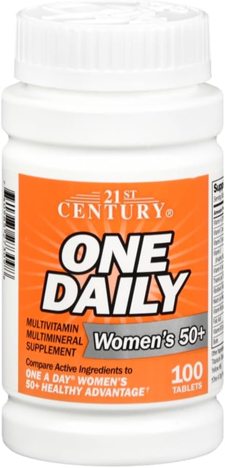 21st Century One Daily Women's 50+ Multivitamin - 100 Tablets - görsel 1