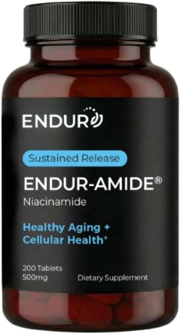 ENDUR-AMIDE - SR (Sustained Release) Niacinamide 500 mg, 200 Tablets - görsel 1