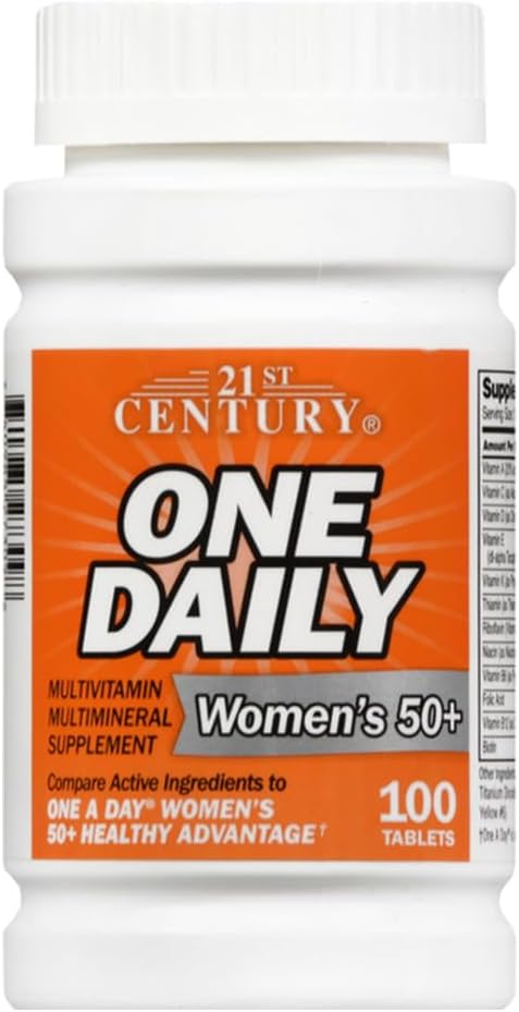 21st Century One Daily Women's 50+ Multivitamin - 100 Tablets - görsel 2