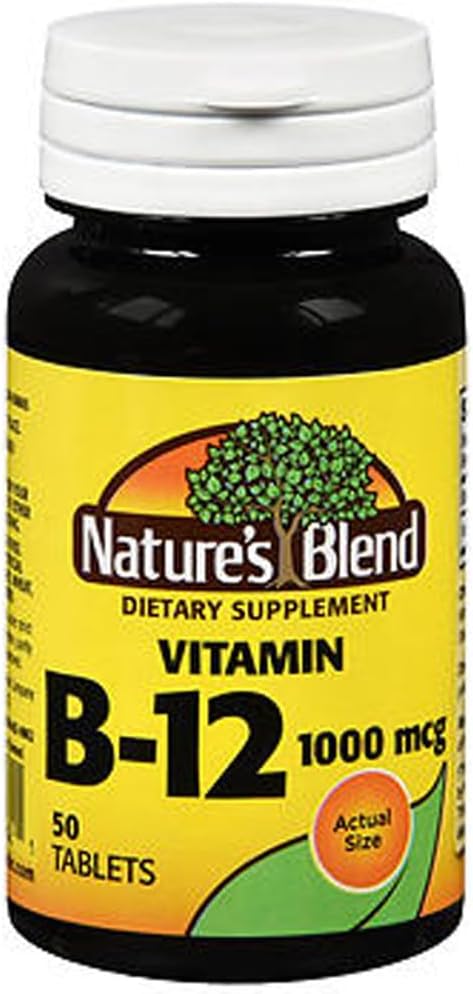 Nature's Blend Vitamin B12 1000µg Tablets, 50 ct (3 Pack) - görsel 1