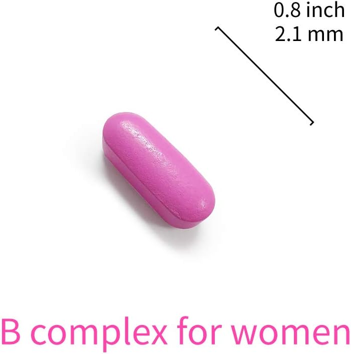 LOVITA B Complex for Women - High Potency Timed Release with Iron, Vitamin C, Cranberry, Pine Bark, Green Tea - görsel 4