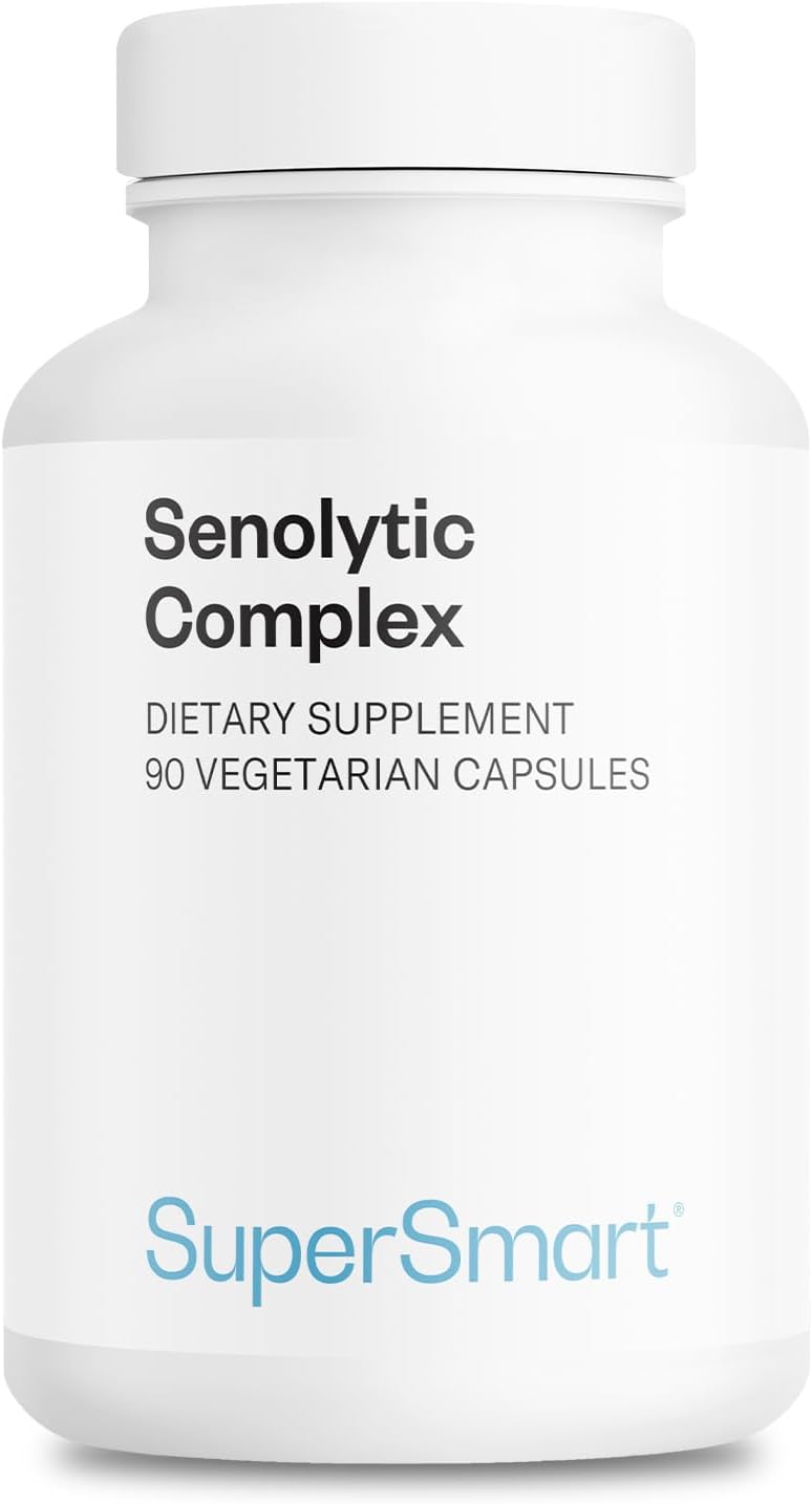 Supersmart Senolytic Complex (Advanced Formula) - Fisetin, Quercetin, Bromelain - 90 Vegetarian Capsules - görsel 1