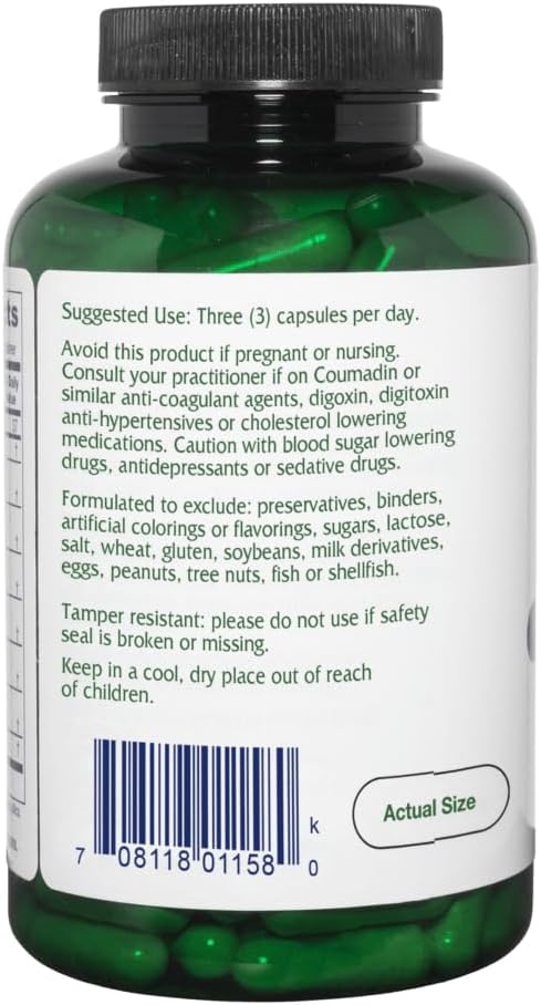 Vitanica VasoBlend, Cardiovascular Support, Vegan and Vegetarian, 180 Capsules - görsel 3