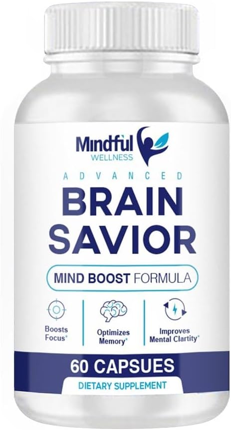 Brain Saviour Capsules – Mind Boost Formula by Mindful Wellness (60 Capsules) - görsel 1