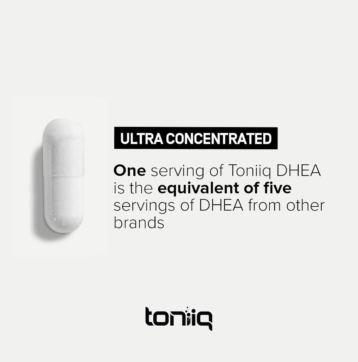 Toniiq Ultra High Strength DHEA 25mg Supplement – 99%+ Purified Micronised DHEA for Men and Women – 180 Capsules - görsel 4