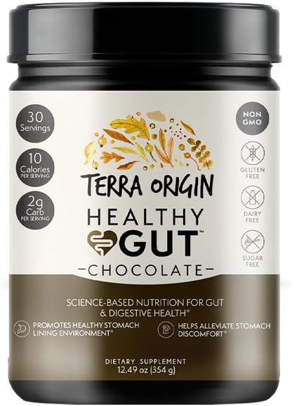 TERRA ORIGIN Healthy Gut Powder - Berry Flavour, 30 Servings