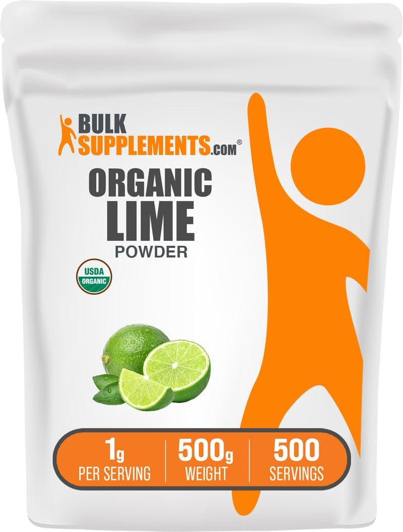 Organic Lime Powder - Air Dried, Gluten-free, 500g - görsel 1