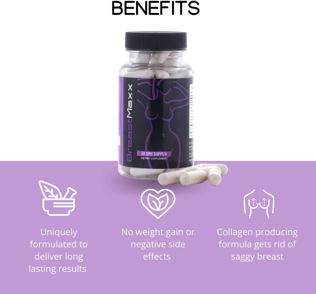 Breast Maxx Pills – Natural Breast Enhancement Supplement for Women and Men - görsel 3
