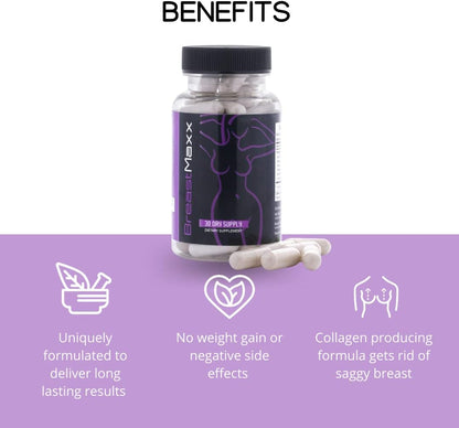 Breast Maxx Pills – Natural Breast Enhancement Supplement for Women and Men